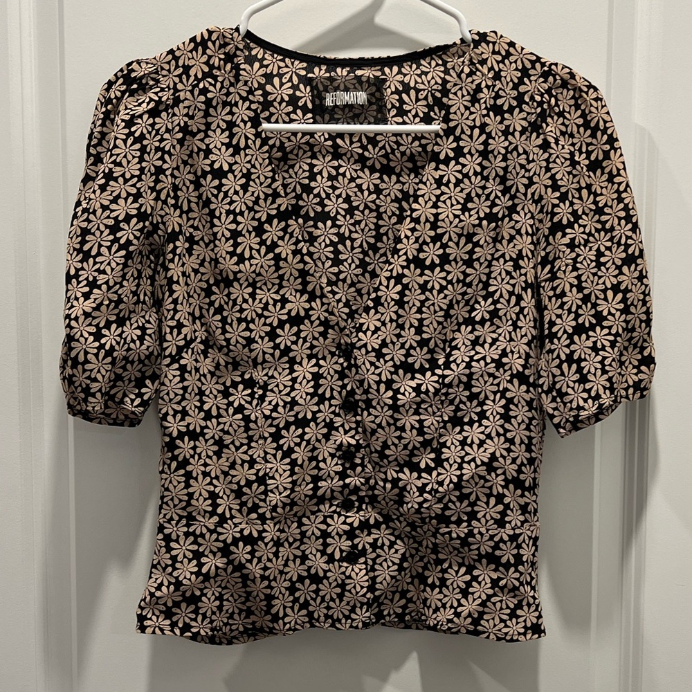 Reformation Floral Top